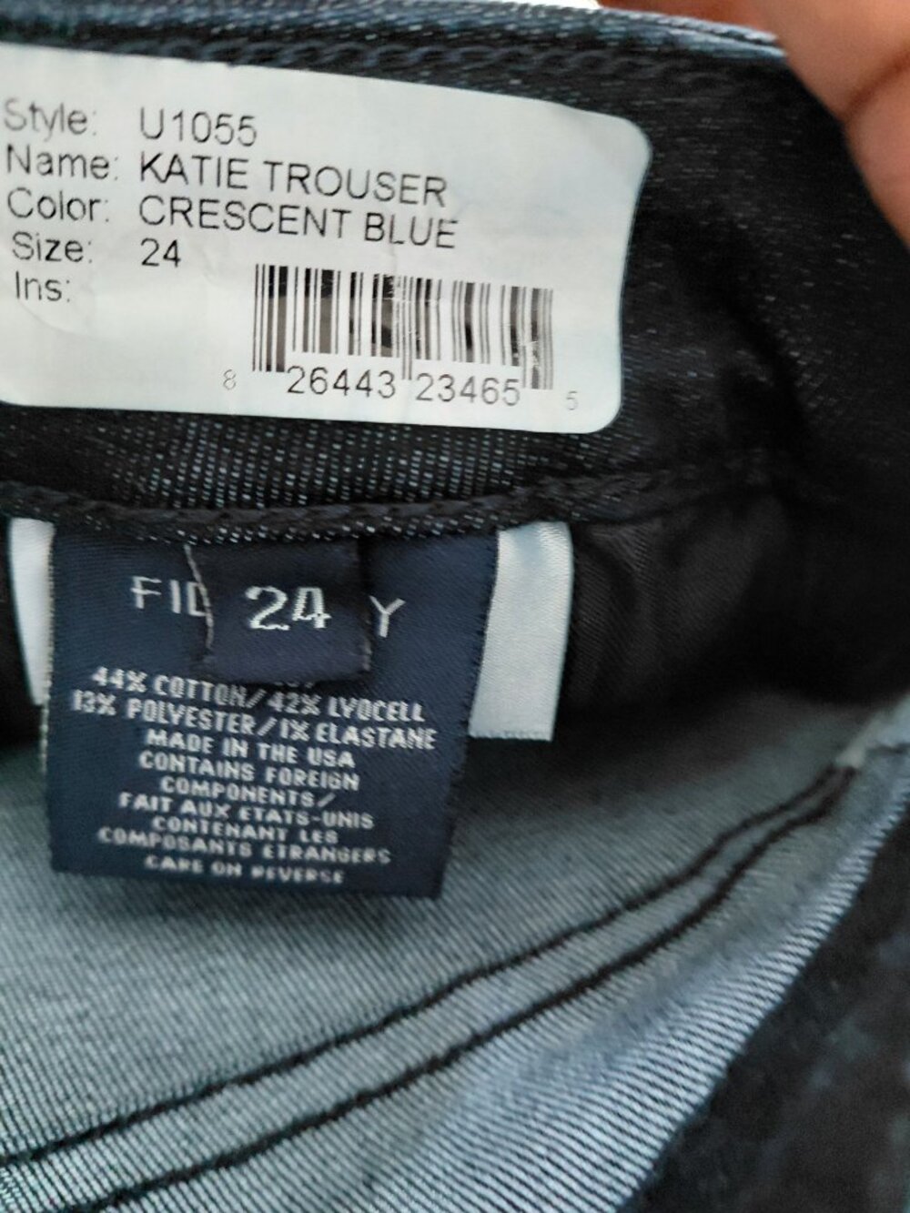 Fidelity Denim Katie Wide Leg Jeans – Dark Wash - Picture 5 of 8
